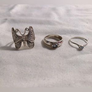Vintage 90s Sterling Silver Rings